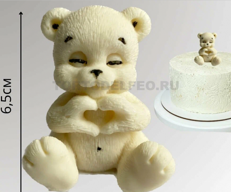 Мишка Лайкер h6,5см шоколадная фигурка